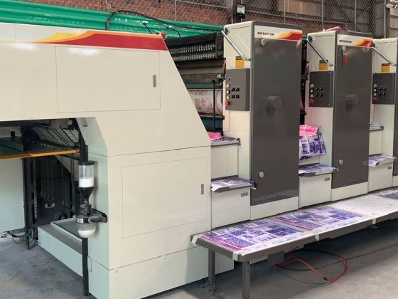 Máy in offset tờ rời 4 màu MITSUBISHI  3F-4