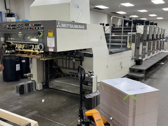 Máy in offset tờ rời 6 màu MITSUBISHI 3F-6+LX