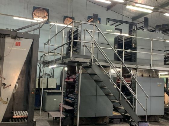 Máy in báo cuồn GOSS MERCURY (4/4) 4 tháp, 578 mm, năm 2009