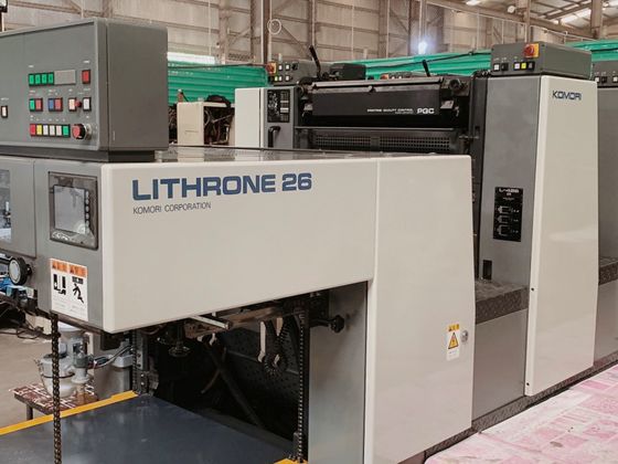 Máy in offset tờ rời 4 màu đã qua sử dụng hiệu KOMORI L-426