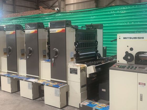 Máy in offset tờ rời 4 màu MITSUBISHI 1F-4