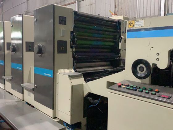 Máy in offset tờ rời 4 màu hiệu MITSUBISHI  3G-4